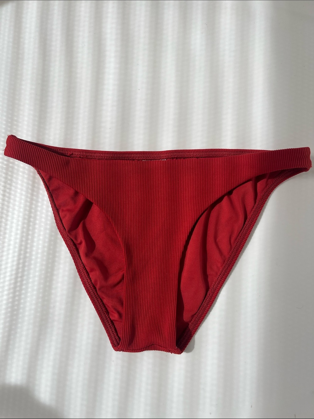 l*space Ribbed Red Bikini Bottoms